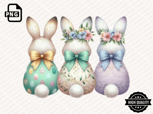 Download Happy Easter PNG Coquette Easter Bunny - Premium Resources