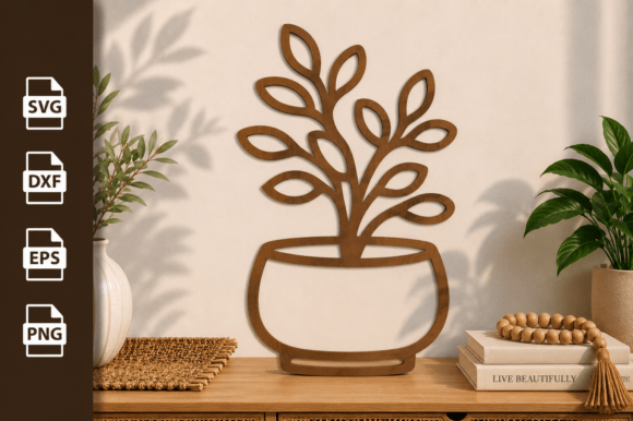 Download Plant Pot Tree Laser Cut Files Svg - Laser cut file Collection