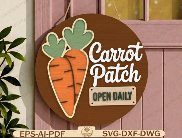 Download Easter Round Door Hanger Laser Cut File - Laser cut file Collection