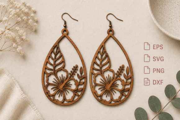 Download Tropical Summer Earrings Laser Cut File - Laser cut file Collection
