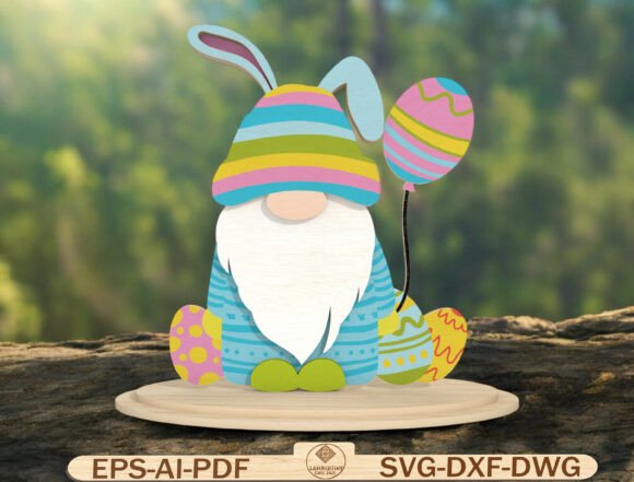 Download Cute Easter Gnome Decor Laser Cut File - Laser cut file Collection