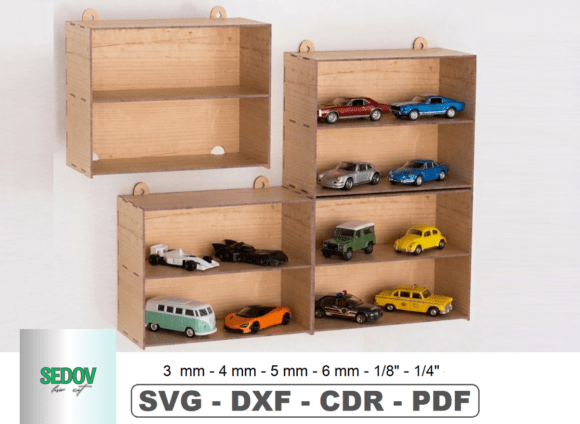 Download Laser Cut Files: Wall Organizer Box - Laser cut file Collection
