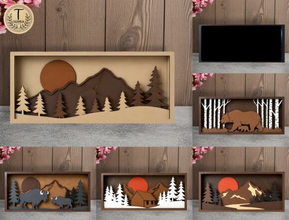 Download 3D Landscape Laser Cut Files Svg Bundle - Laser cut file Collection