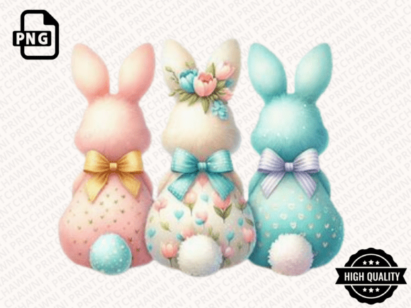 Download Happy Easter PNG Coquette Easter Bunny - Premium Resources