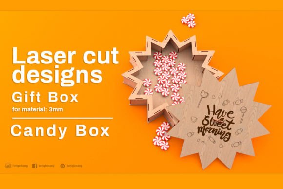 Download Gift Box, Laser Cut Files, Svg Glowforge - Laser cut file Collection