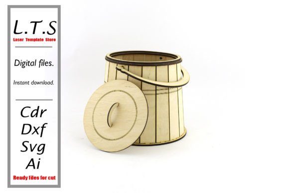 Download Wooden Basket. Laser Cut File. - Laser cut file Collection