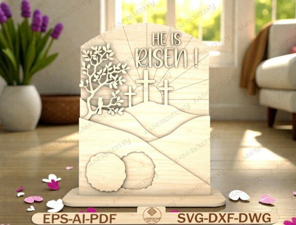 Download Christian Easter Sign Laser Cut File - Laser cut file Collection